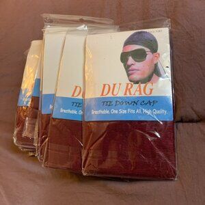 Du Rag Lot of 12 Maroon Red Head Cap One Size Fits All Breathable